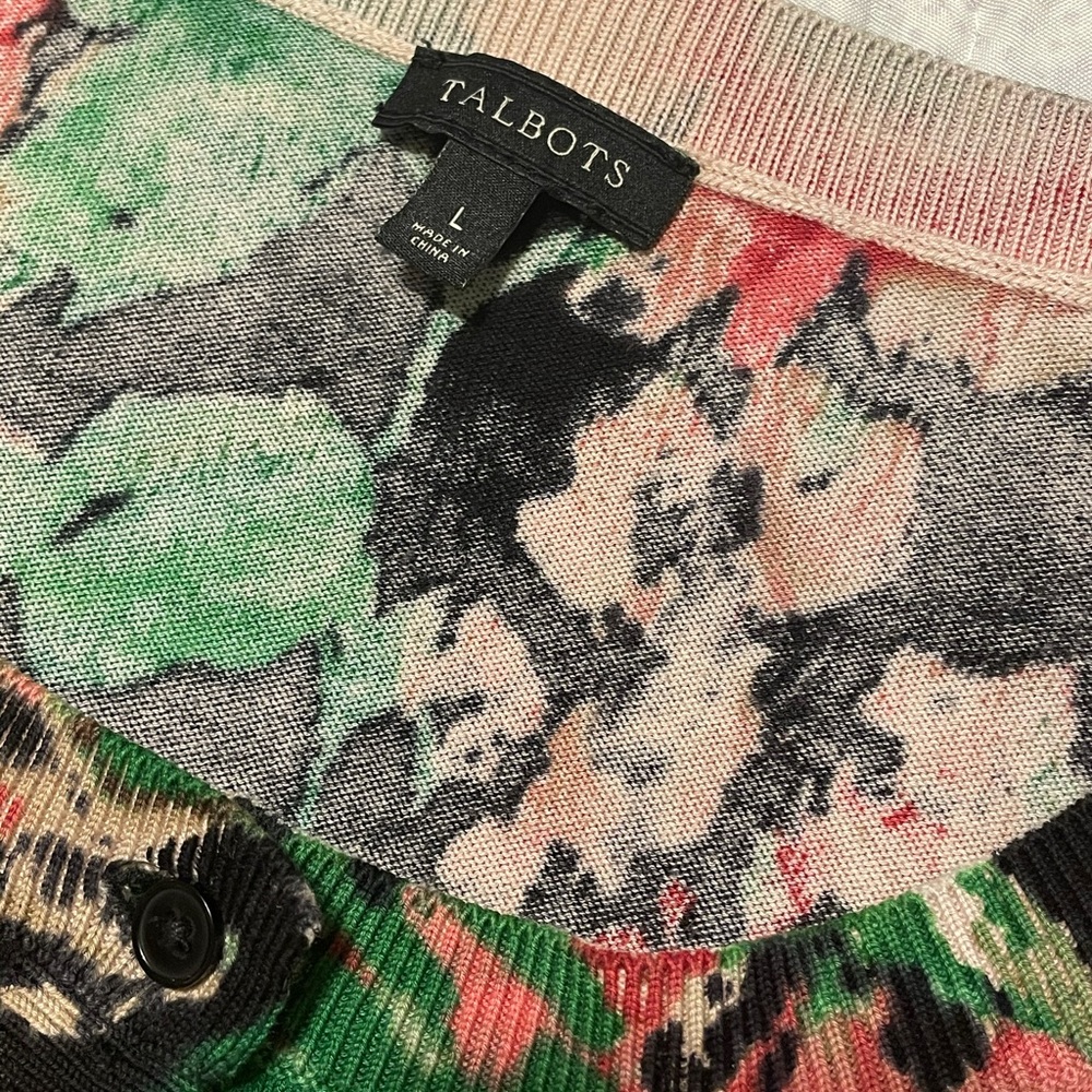 Talbots floral sweater - Picture 4 of 4